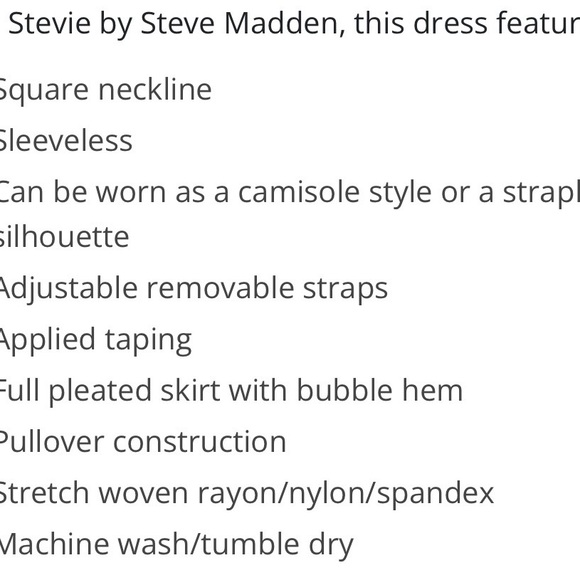 Stevie By Steve Madden Removable Strap Bubble Hem Mini Dress - Picture 13 of 13